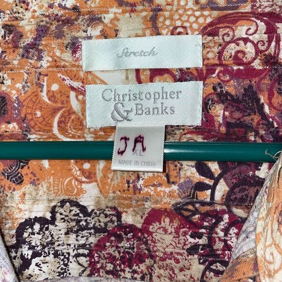 Christopher and banks button down blouse - Picture 4 of 7